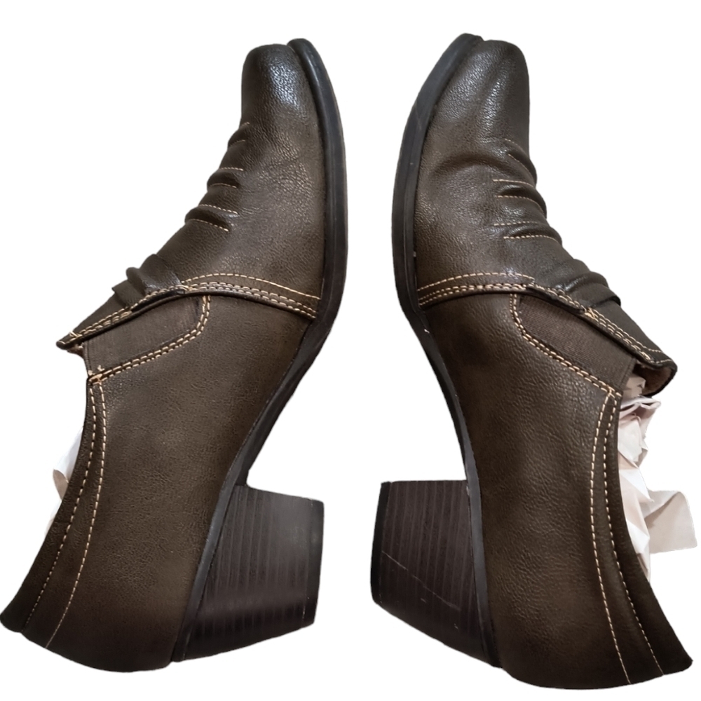 Naturalizer Kaz Round Toe Brown Slip On Loafer Size 7.5 - Picture 3 of 9